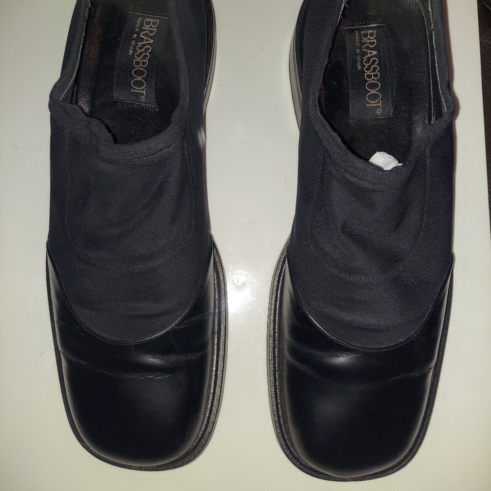 Mezlan Brassboot Leather Stretch Crepe Slip On Men's 11 D